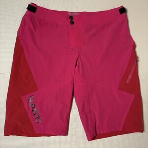 Sombrio Women’s MTB Shorts Size Large Pink/Red Trail Cycling